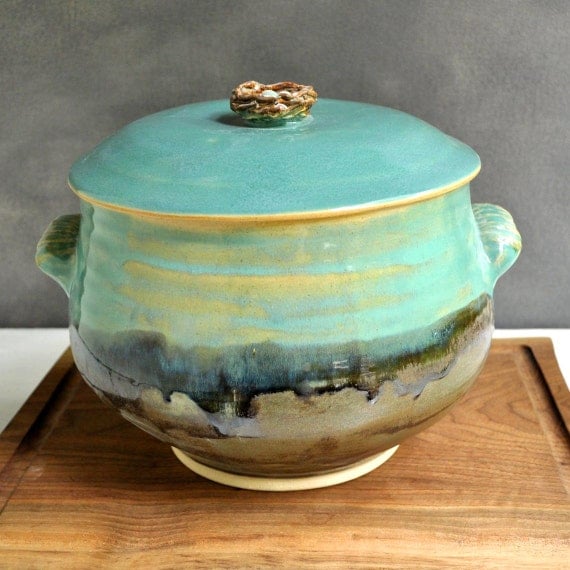 ceramic Casserole handmade lidded casserole SECONDS SALE large
