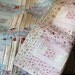 Shabby Chic Reversible Lap Quilt in Pink and Blue