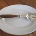 Antique English serving fork, made by H B & H