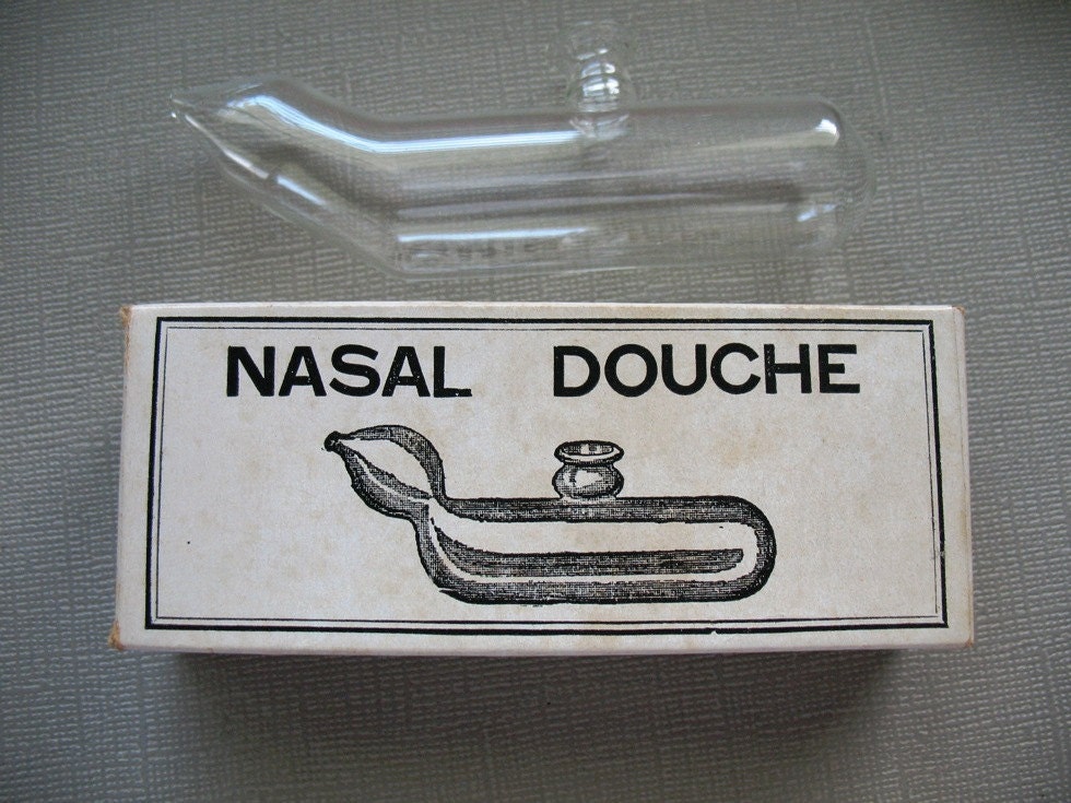 Vintage Birmingham Glass Nasal Douche