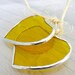 Hearts Stained Glass Shabby Twins Suncatchers YELLOW Ornament Mothers Day Easter Gifts Valentines Wedding Favors I Love You