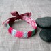 Colorful Baby Bracelet - Crochet Children's Bracelet - Baby Jewelry - Cotton and Satin Ribbon Baby Bracelet