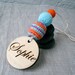 Custom Nursing Necklace - Personalized Teething Necklace - Wooden Baby Name Pendant - Crochet Beads - Children's Jewelry - Baby's Teether