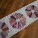 Table Runner Quilt Dresden Plate Pink and Mauve