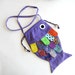 Childrens Purse Frilly Fish Purple Multi Colored Orange Lime Yellow