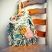 Gypsy Style Bohemian Bag Teal Fringed Purse Boho Chic Cross Body Vintage Fabric Hippie Messenger Mustard Yellow 'JOYANNA'