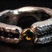 Cuttlefish Cast Green Garnet Ring