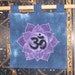 Lovely Crown Chakra Om Lotus Hemp Wall Hanging
