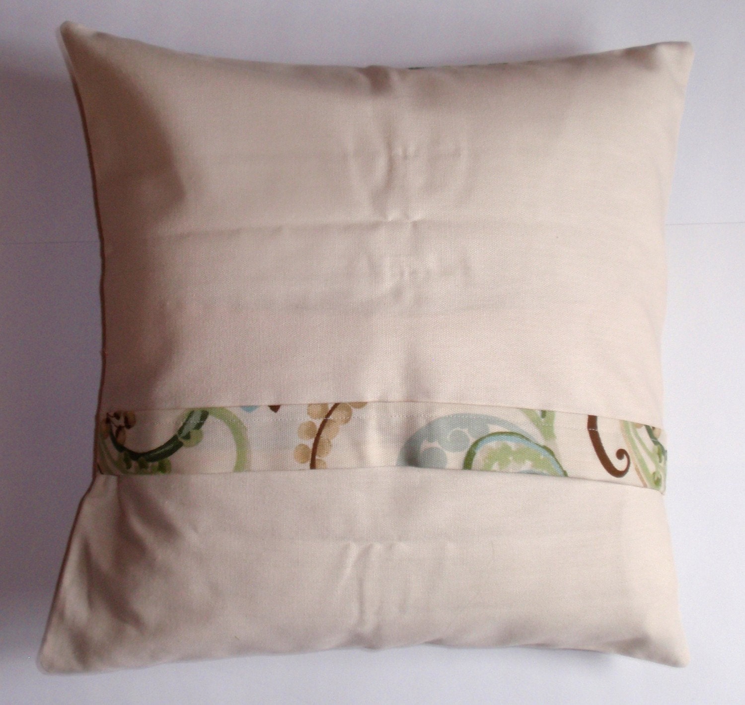 Throw Pillow 16X16 Removable cover sewn with by PersnicketyHome