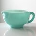 Hazel Atlas Turquoise Crinoline Creamer