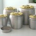 Set of Kromex Yellow Canisters