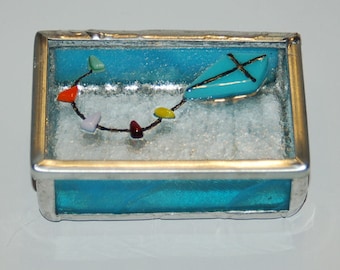 Kite Stained Glass Trinket Box