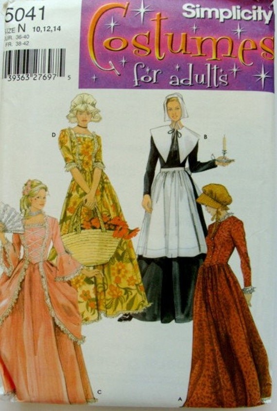 Simplicity Historic Victorian 1880 Costume Womens Pattern