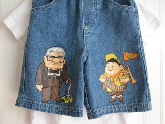 Custom Disney Clothing Up Movie 2 Character jeans Carl and