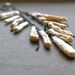 Pearl Fringe Necklace, Stick Pearl Necklace, Rustic Necklace, Bridal Necklace