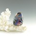 Glass Focal Bead Sunset colors, freeform abstract motif