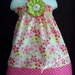 New Pink Posies Halter Top/Dress in your choice of size 6m-9m, 9m-12m, 12-18m,18-24mos.,2t, or 3t