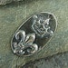 Fleur Di Lis - Artisan Sterling Silver Charm or Petite Pendant - One Piece