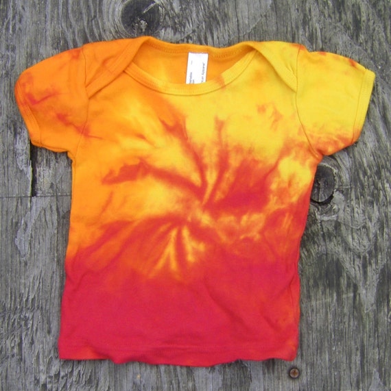 yellow tie die shirt