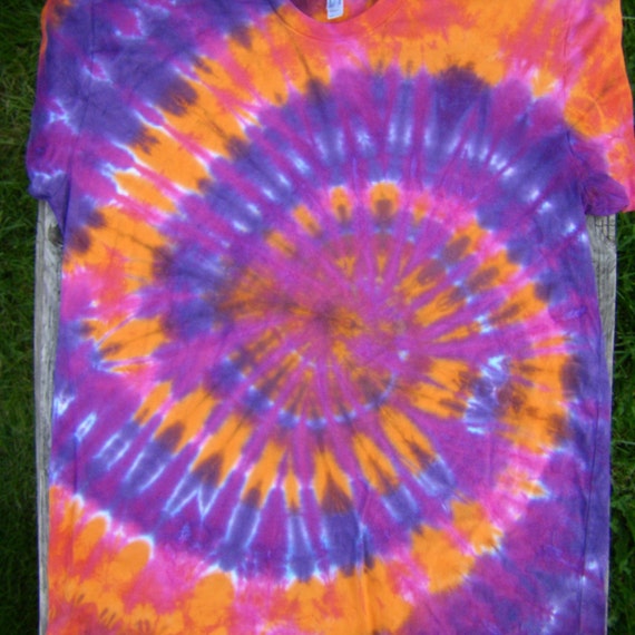 Pink Purple and Orange Tie Dye TShirt Size 2XL American