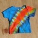 Rainbow Bandolier Tie Dye Baby T-Shirt (Gerber 3-6 Months) (One of a Kind) (On Sale)