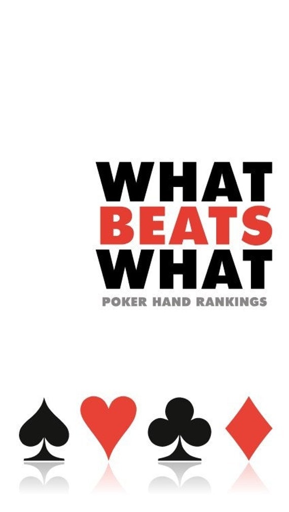 What beats what in poker cheat sheet