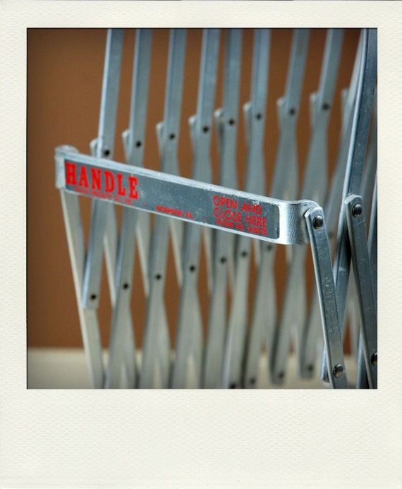 Rare Metal Accordion Desktop File Organizer Rack