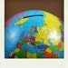 Colorful Tin Litho Ohio Art Horoscope World Globe Bank