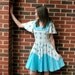 Blue cowgirl handmade 40's dress