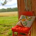 ORANGE BLOSSOM SPECIAL Throw Pillow / Vintage 60's / Handmade