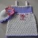 Sweet Summer Sundress and Matching Hat crochet pattern pdf 6 sizes included newborn -5yrs.