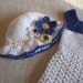 Springtime Style Girls Sundress and Matching Hat Pattern with Blossoms all sizes 3mos. - 4yrs