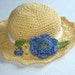 Summer Blooms Crochet Sun Hat Pattern pdf