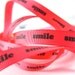 4 Feet - SMILE - 3/8 inches - Grosgrain Ribbon
