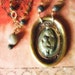 Mother and Child pendant artisan focal necklace