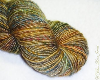 Urban Plaids - Handspun Art Yarn - 180 yards - Single Ply - Knitting - Crochet - Weaving - Fiber Arts - Textile Arts - Mixed Media, etc.