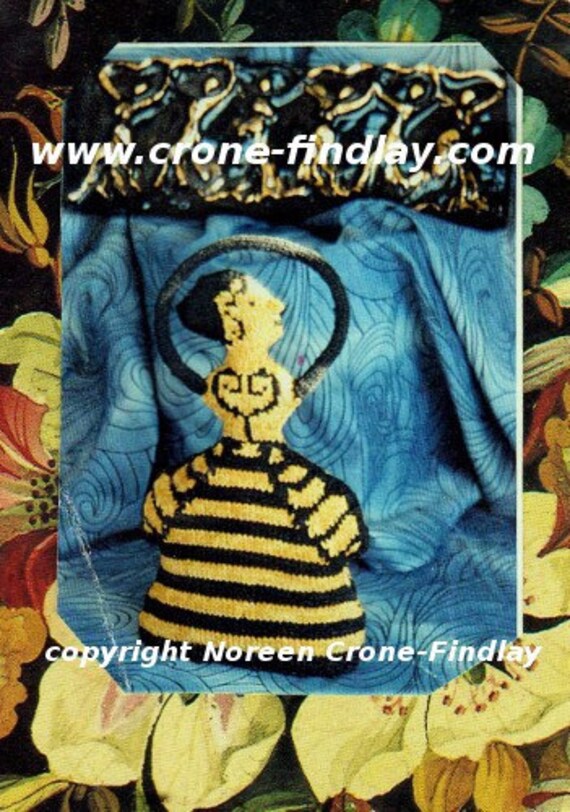 Minoan Goddess of the Bees Knitted Doll pattern PDF
