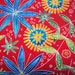 Red Floral Fabric - Lift Your Spirits - Timeless Treasures Wendy Butler