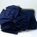 All About a BOW Clutch - Navy