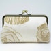 Sale - Embossed Rose Clutch (last one) - Wedding Clutch - Bridal Purse