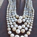 Crackled Thermoset 5 strand Necklace Japan