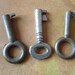 Vintage Antique keys- barrel keys- Steampunk - Altered art L5