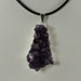 Amethyst Pendant, Crystal Necklace Silver 70
