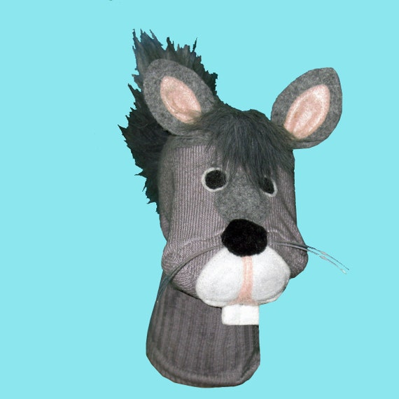 Gray Squirrel Sock Puppet gray squirrel sock puppet