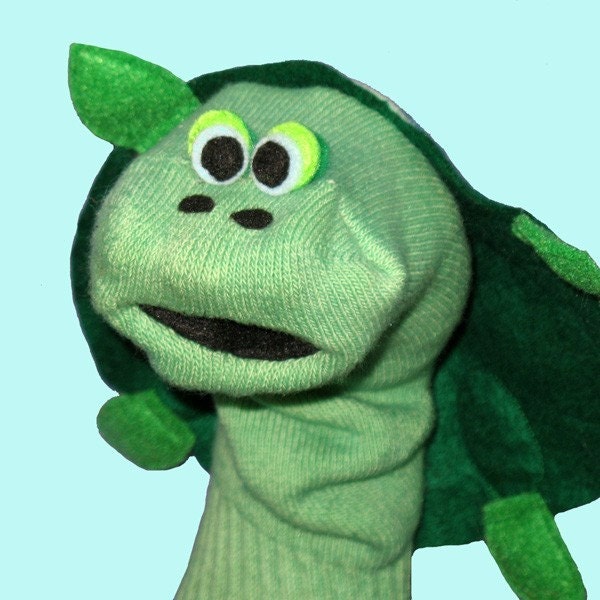 turtle sock puppet