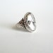 Sterling Silver Cameo Ring Size 6 Vintage Victorian Art Nouveau