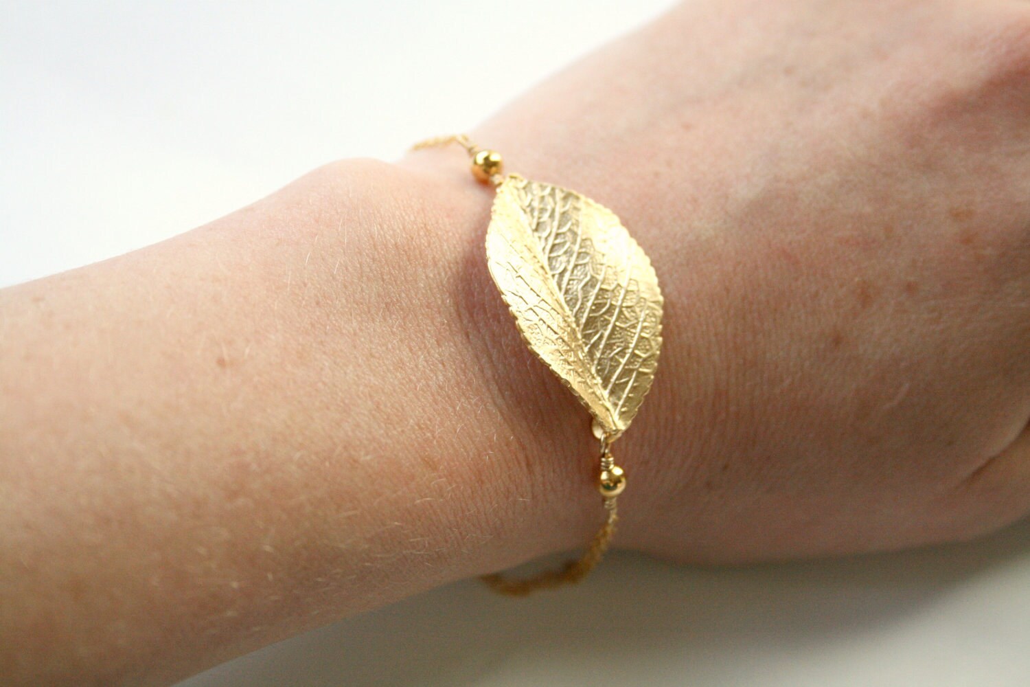 Gold Leaf Bracelet