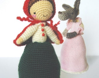 Little Red Riding Hood and The Wolf - Topsy Turvy Amigurumi Doll Pattern
