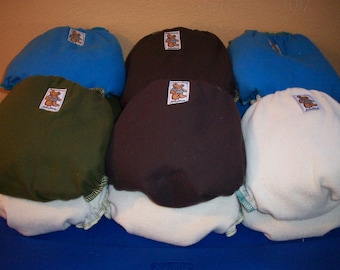 Set of 10 MamaBear One Size Cloth Diapers, Closureless