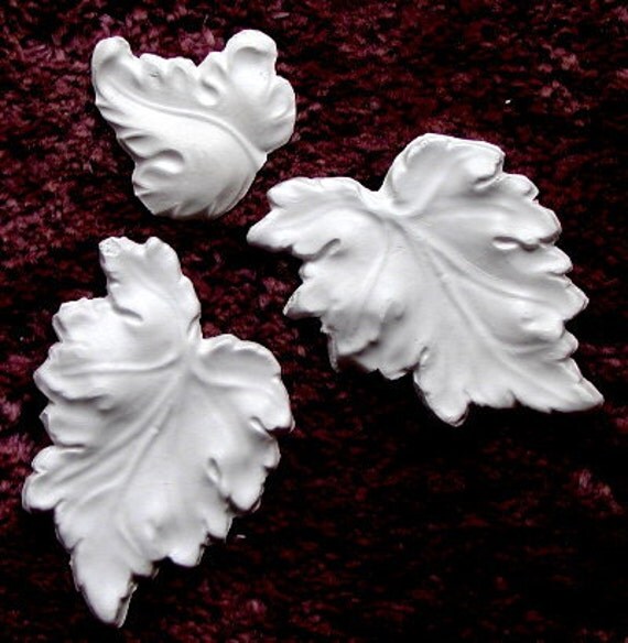 Grape Leaves Plaster Mold Craft Mold Concrete by ElegantStencils